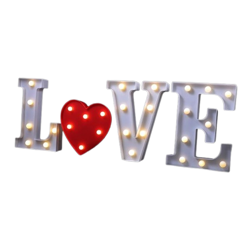 Letrero LED Love Decorativa